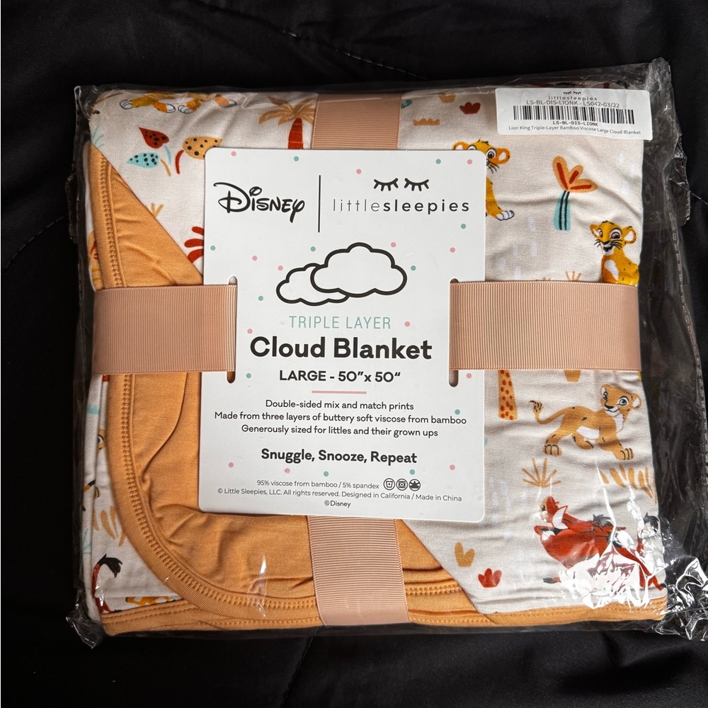 Little Sleepies Cloud Blanket - Lion King OG print